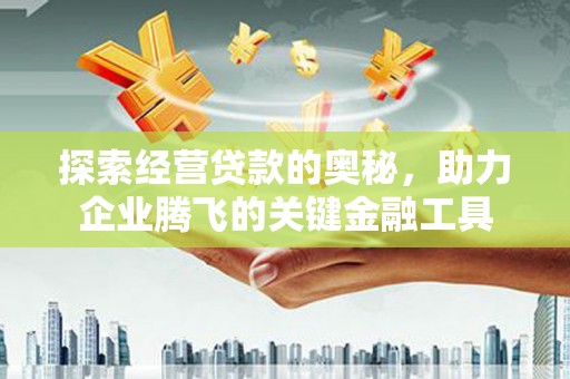 将军探索经营贷款的奥秘，助力企业腾飞的关键金融工具