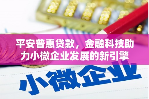 镇雄平安普惠贷款，金融科技助力小微企业发展的新引擎