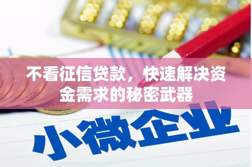 黄南不看征信贷款，快速解决资金需求的秘密武器
