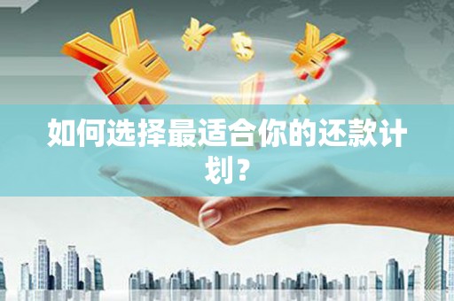 察雅如何选择最适合你的还款计划？