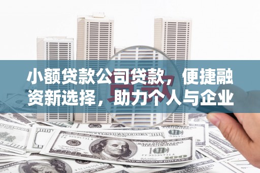 汉源小额贷款公司贷款，便捷融资新选择，助力个人与企业成长