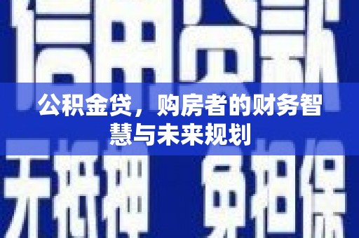 林园公积金贷，购房者的财务智慧与未来规划