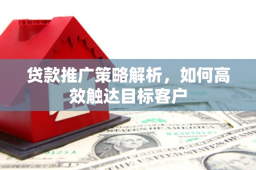 大内贷款推广策略解析，如何高效触达目标客户