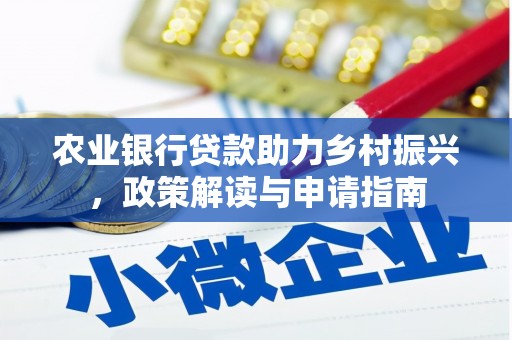 芦竹农业银行贷款助力乡村振兴，政策解读与申请指南