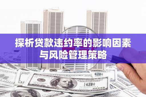 济宁探析贷款违约率的影响因素与风险管理策略