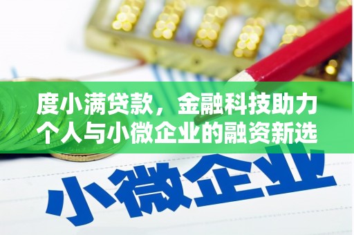 美兰度小满贷款，金融科技助力个人与小微企业的融资新选择