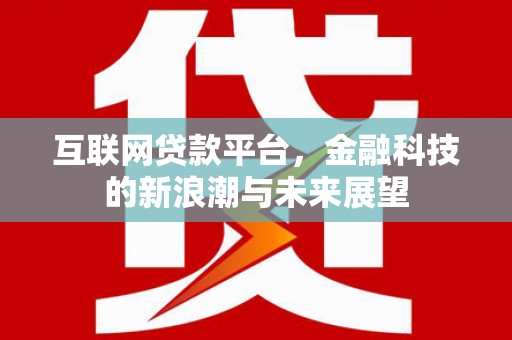 莱山互联网贷款平台，金融科技的新浪潮与未来展望