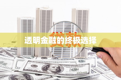 南山透明金融的终极选择
