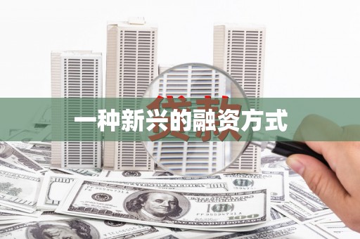 新泰一种新兴的融资方式